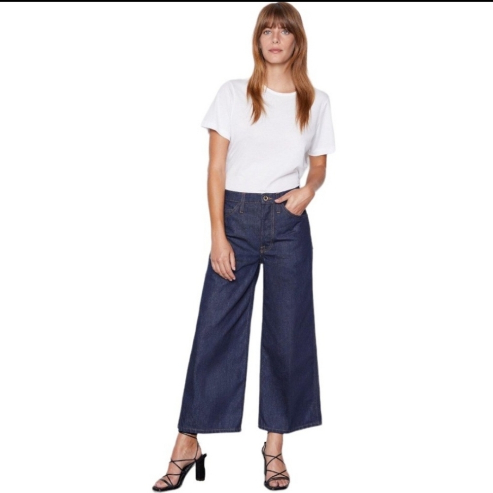 FRAME Denim Le Italien Wide Crop Jeans